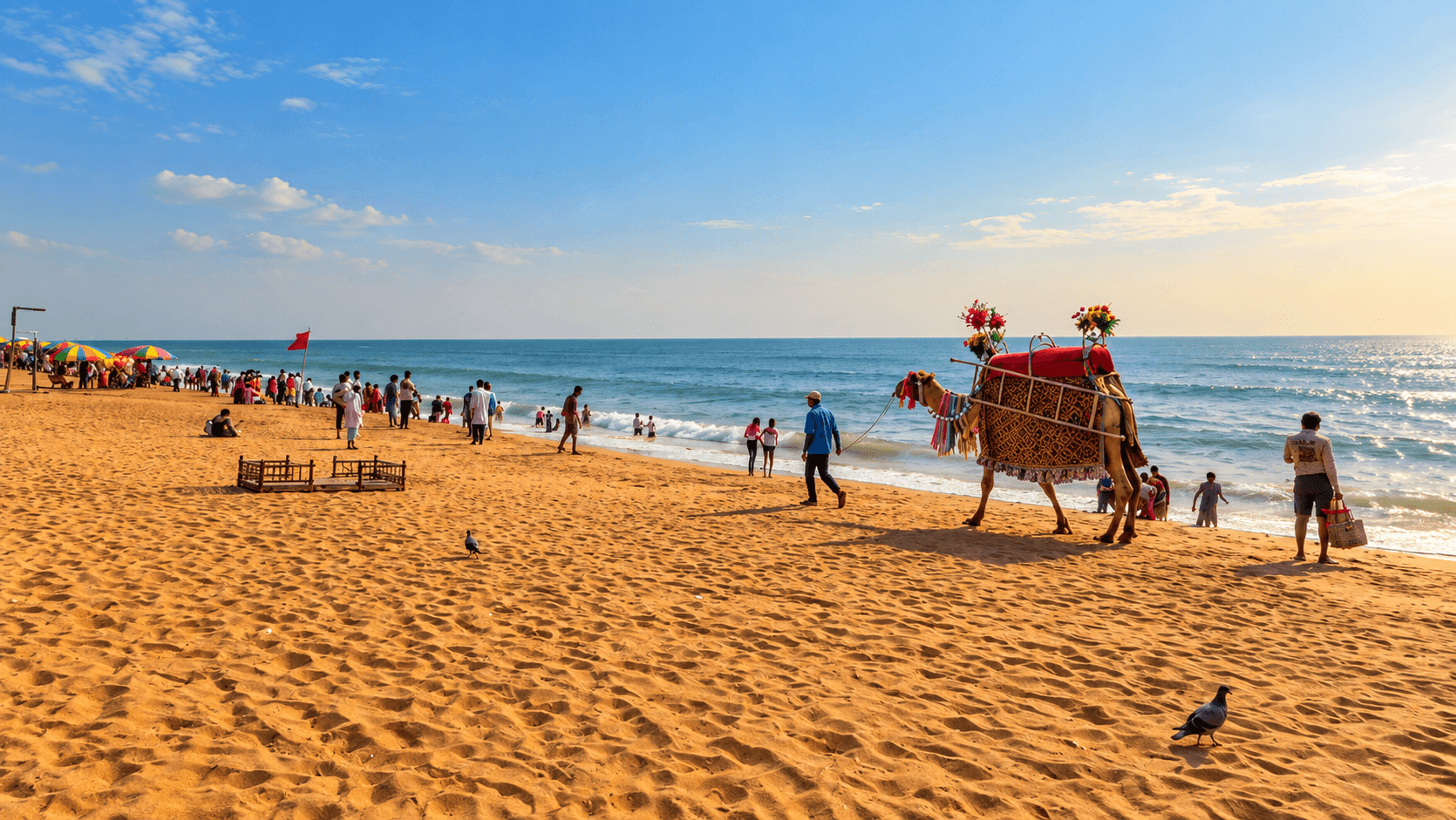 Sunrise at Puri beach